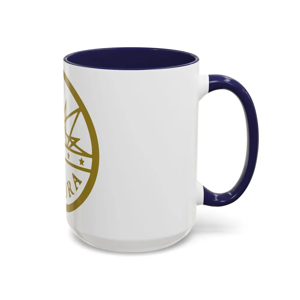 Seal of Aurora Colorado - Accent Coffee Mug-Go Mug Yourself