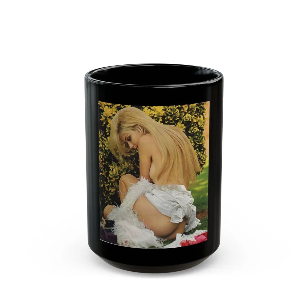 Pamela Tiffin #181 - Playboy February '69 Photo (Vintage Female Icon) Black Coffee Mug-15oz-Go Mug Yourself