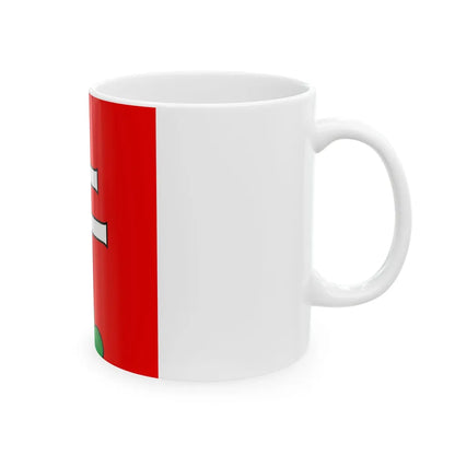 Flag of Elfingen Switzerland - White Coffee Mug-Go Mug Yourself