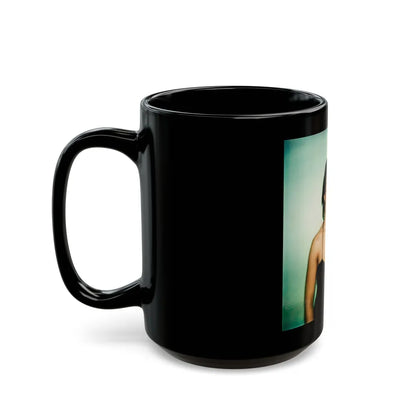 Linda Blair #20 1 (Vintage Female Icon) Black Coffee Mug-Go Mug Yourself