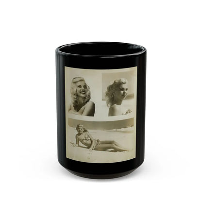 Barbara Nichols #233 (Vintage Female Icon) Black Coffee Mug-15oz-Go Mug Yourself