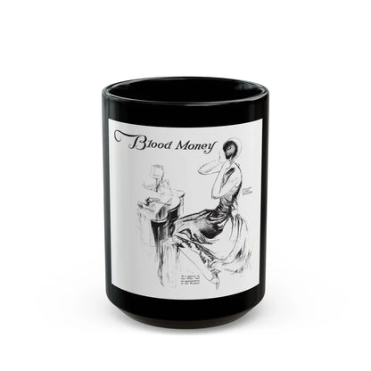 Blood Money (1), Collier's, March 10, 1928 - Black Coffee Mug-15oz-Go Mug Yourself