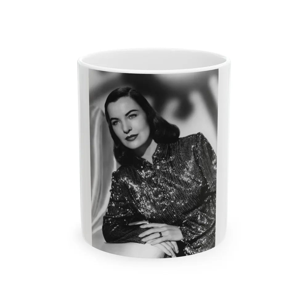 Ella Raines #72 (Vintage Female Icon) White Coffee Mug-11oz-Go Mug Yourself