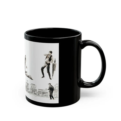 Bachelor Magazine Illustration - Black Coffee Mug-Go Mug Yourself