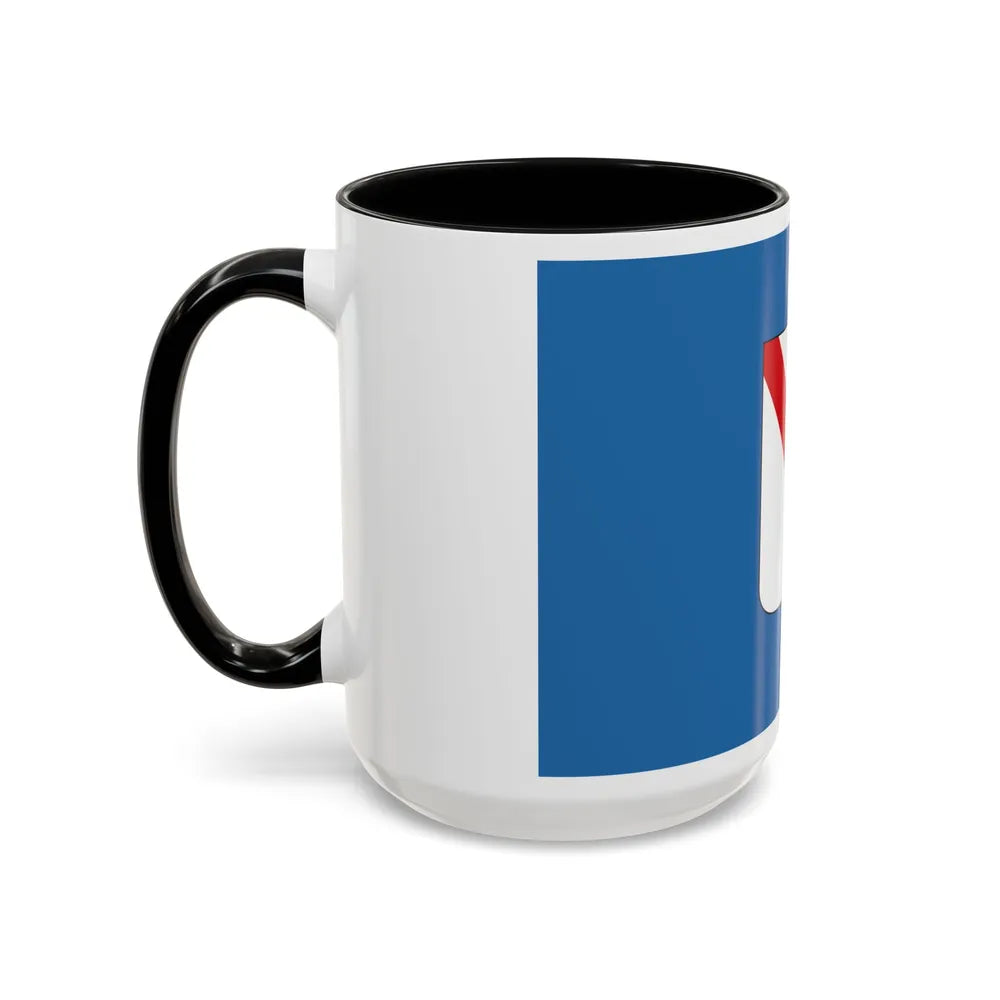 Flag of Campania Italy - Accent Coffee Mug-Go Mug Yourself