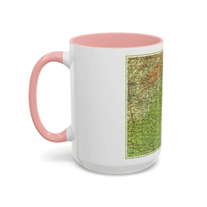 USA - Southeastern (1926) (Map) Accent Coffee Mug-Go Mug Yourself