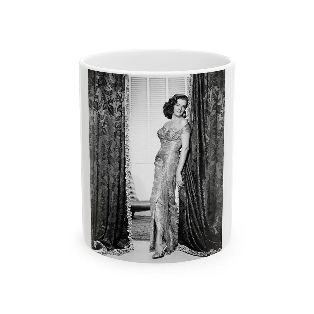 Jane Russell #148 (Vintage Female Icon) White Coffee Mug-11oz-Go Mug Yourself