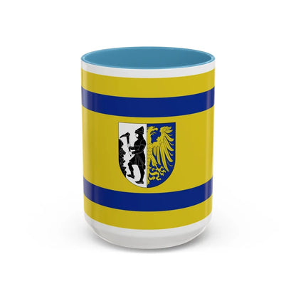 Flag of Bytom Poland - Accent Coffee Mug-15oz-Light Blue-Go Mug Yourself