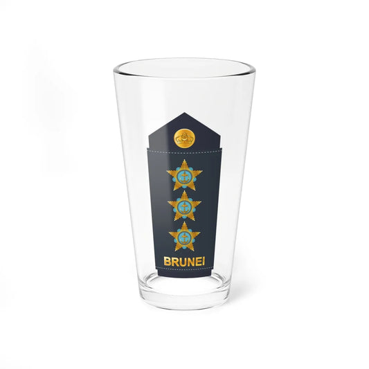 12.RBrAF CAPT (Brunei) (Military Rank) Pint Glass 16oz 16oz - Go Mug Yourself