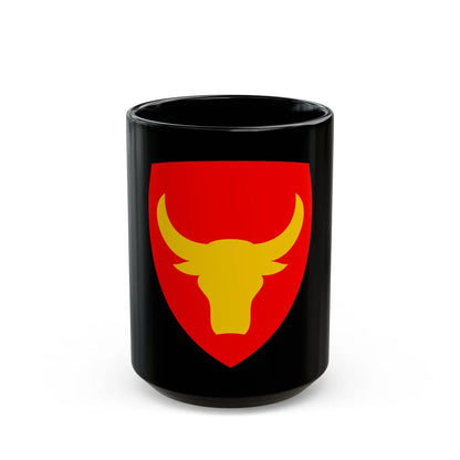 12th Infantry Division SSI (U.S. Army) Black Coffee Mug-15oz-Go Mug Yourself