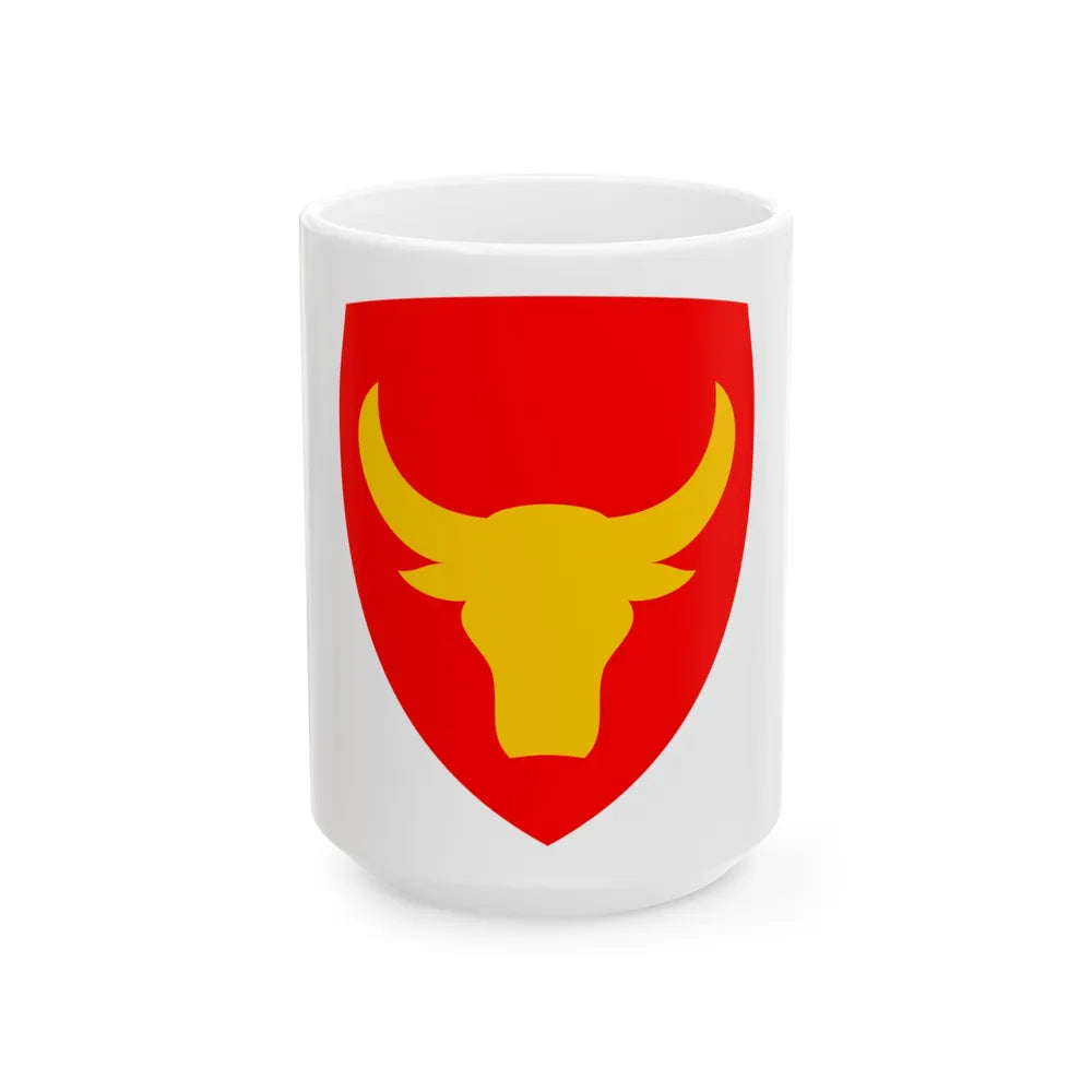 12th Infantry Division SSI (U.S. Army) White Coffee Mug-15oz-Go Mug Yourself