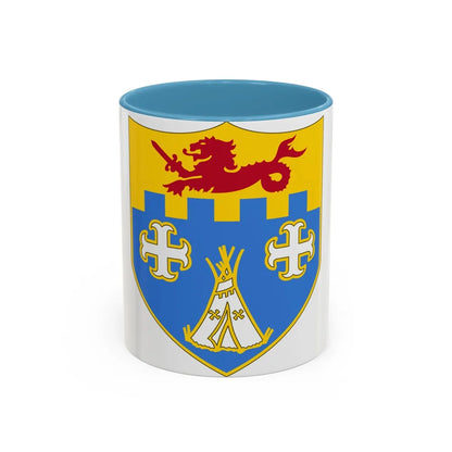 12th Infantry Regiment (U.S. Army) Accent Coffee Mug-11oz-Light Blue-Go Mug Yourself