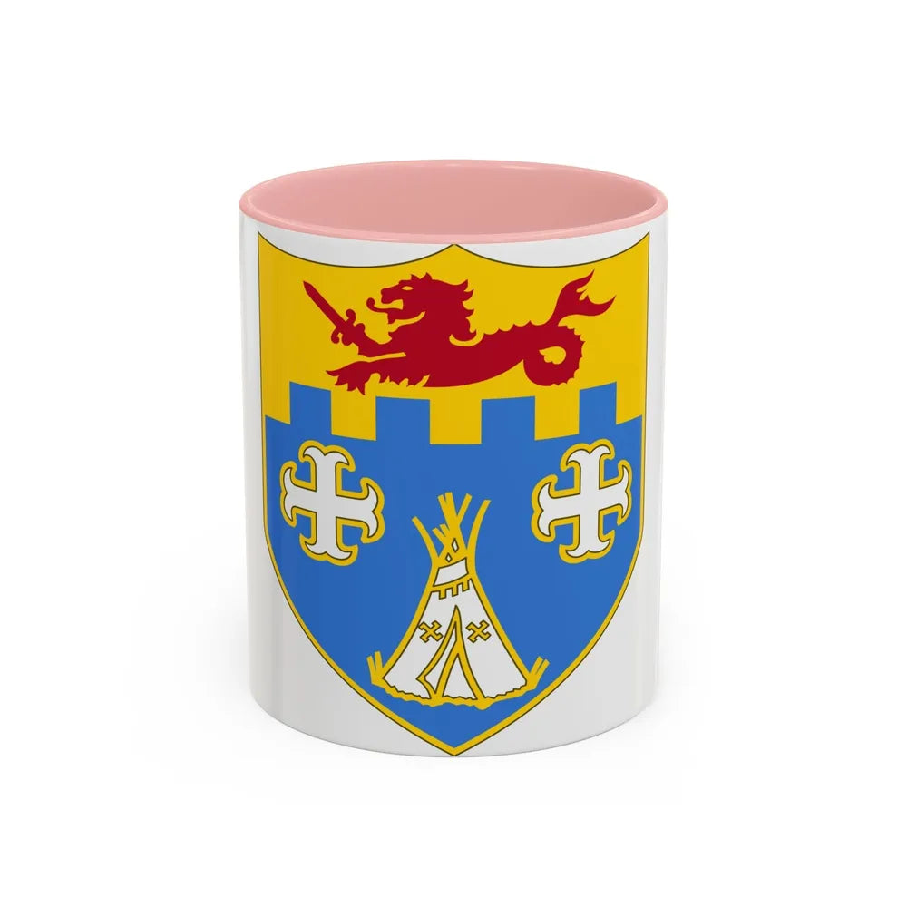 12th Infantry Regiment (U.S. Army) Accent Coffee Mug-11oz-Pink-Go Mug Yourself