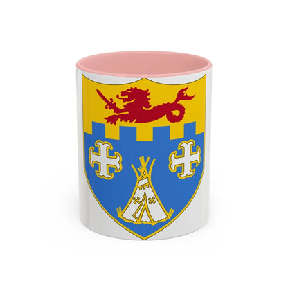 12th Infantry Regiment (U.S. Army) Accent Coffee Mug-11oz-Pink-Go Mug Yourself