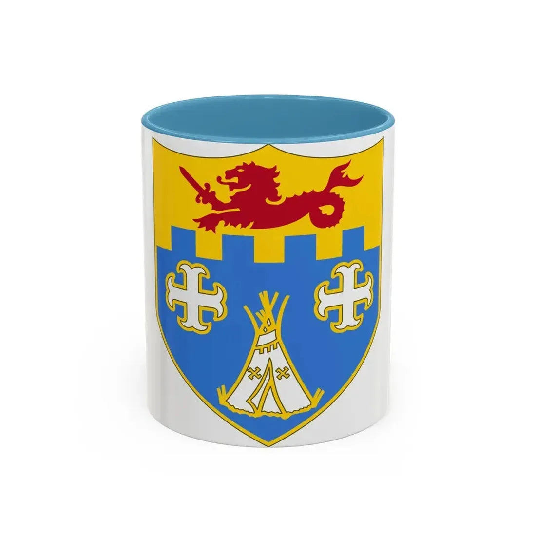 12th Infantry Regiment (U.S. Army) Accent Coffee Mug 11oz Light Blue - Go Mug Yourself