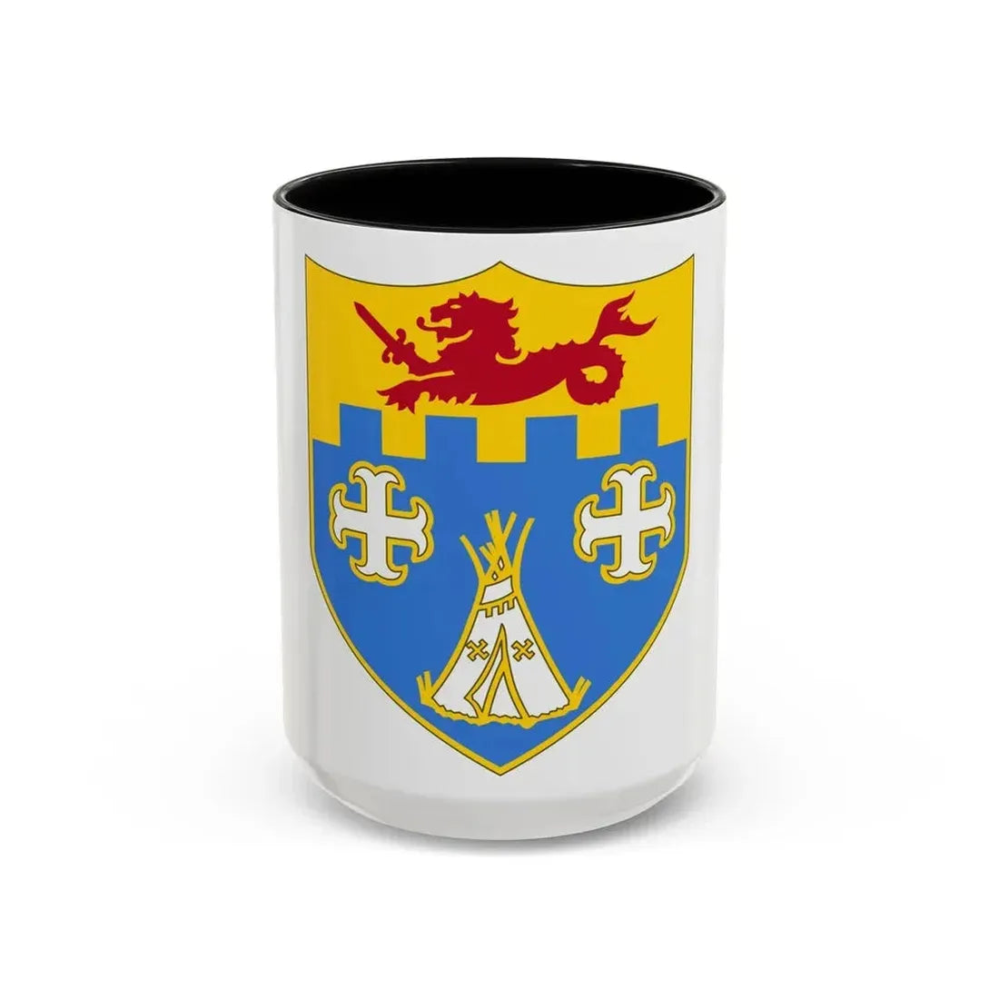 12th Infantry Regiment (U.S. Army) Accent Coffee Mug 15oz Black - Go Mug Yourself