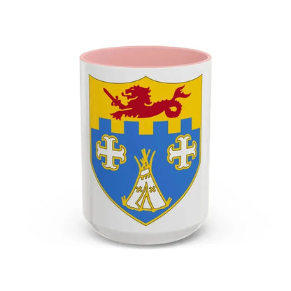 12th Infantry Regiment (U.S. Army) Accent Coffee Mug 15oz Pink - Go Mug Yourself