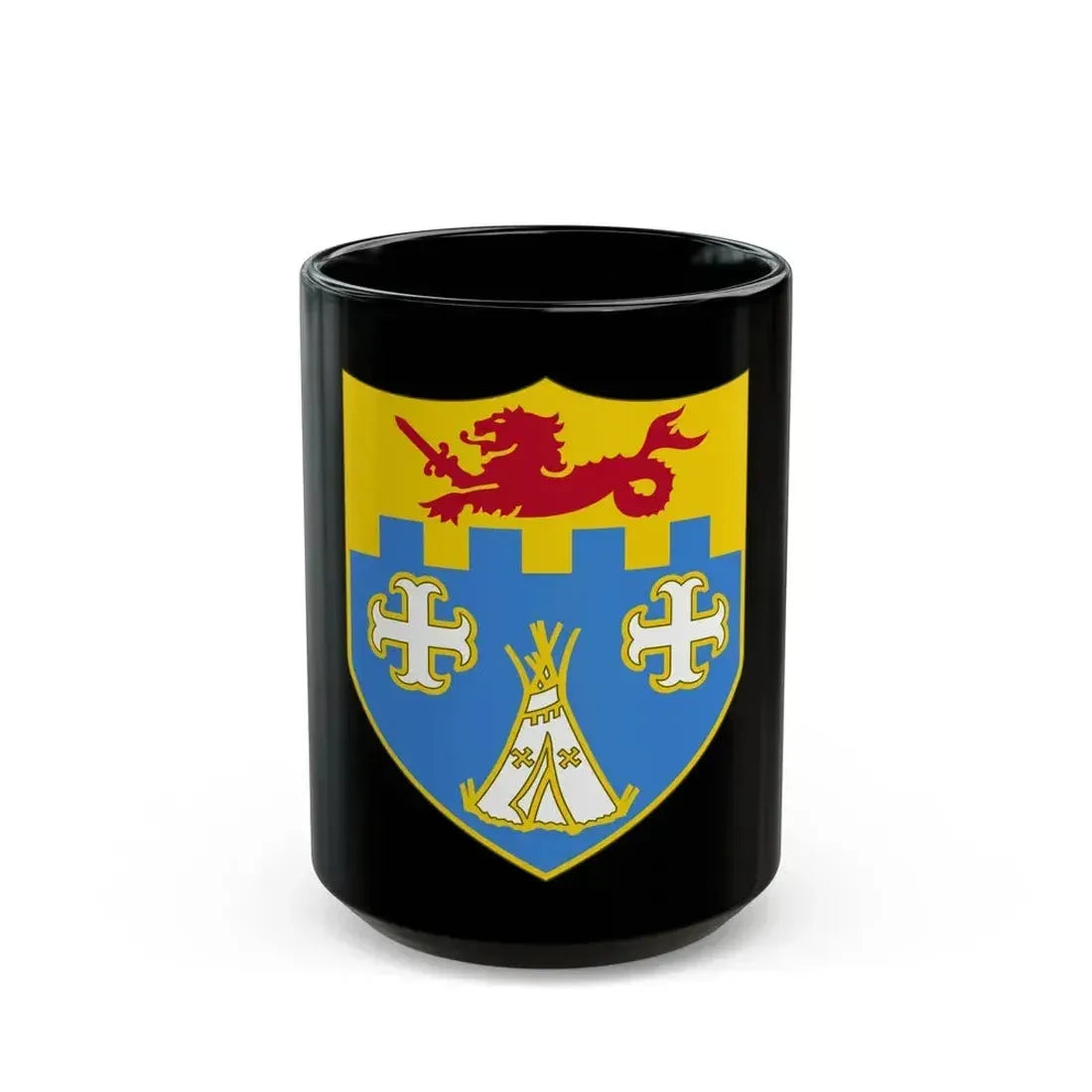 12th Infantry Regiment (U.S. Army) Black Coffee Mug 15oz - Go Mug Yourself