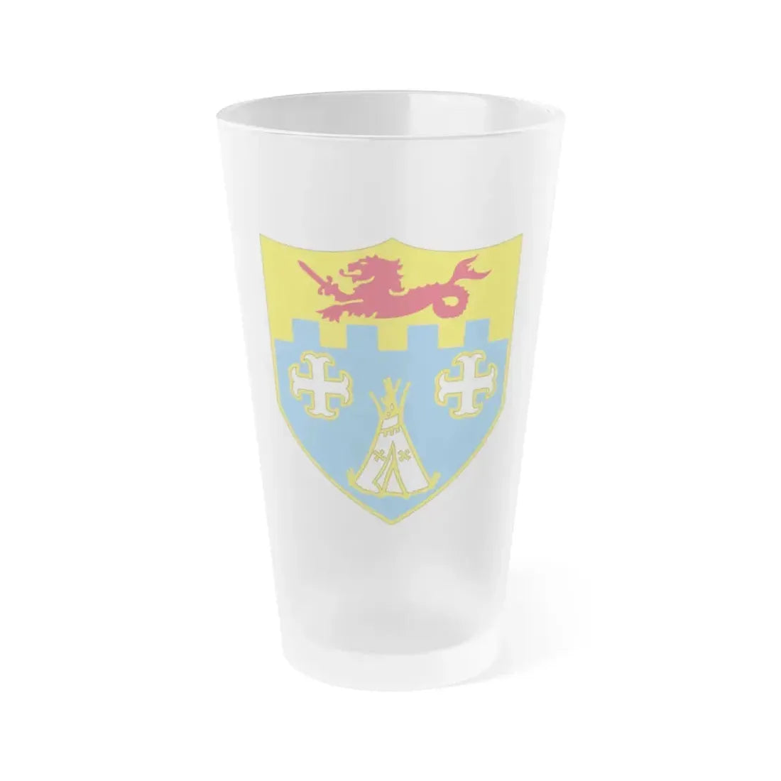 12th Infantry Regiment (U.S. Army) Frosted Pint Glass 16oz Default Title - Go Mug Yourself