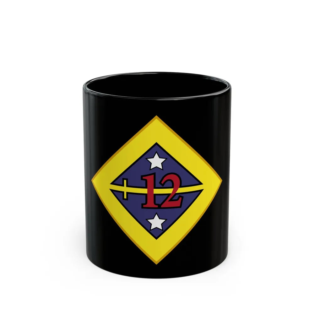 12th US division Insignia (U.S. Army) Black Coffee Mug-11oz-Go Mug Yourself