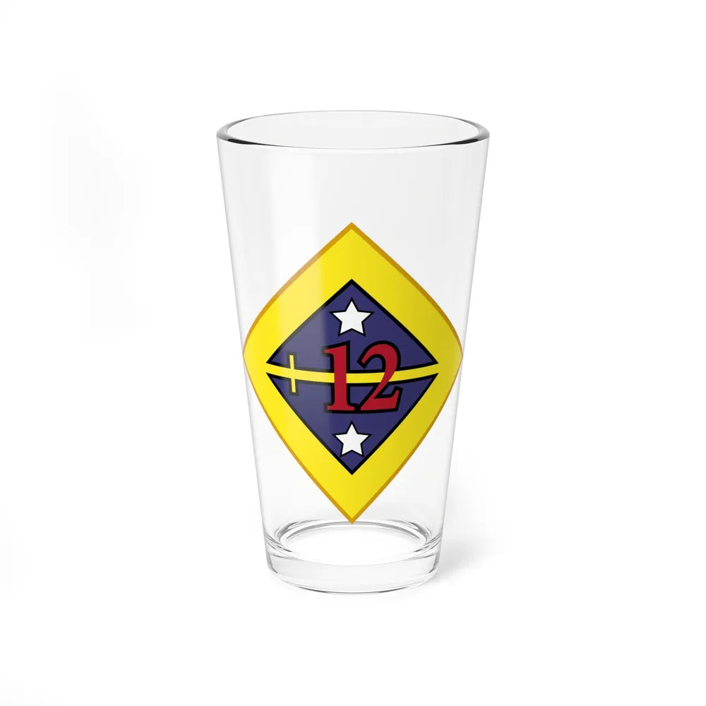 12th US division Insignia (U.S. Army) Pint Glass 16oz-16oz-Go Mug Yourself