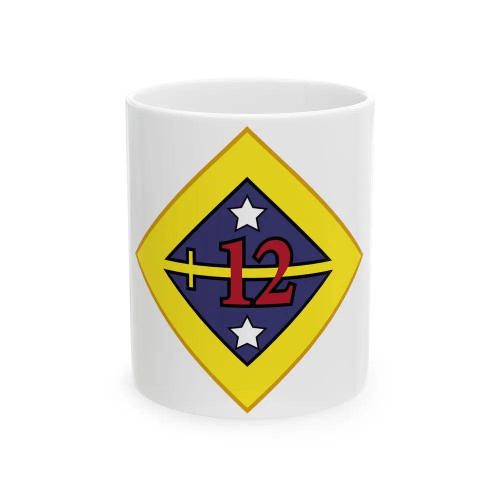 12th US division Insignia (U.S. Army) White Coffee Mug-11oz-Go Mug Yourself