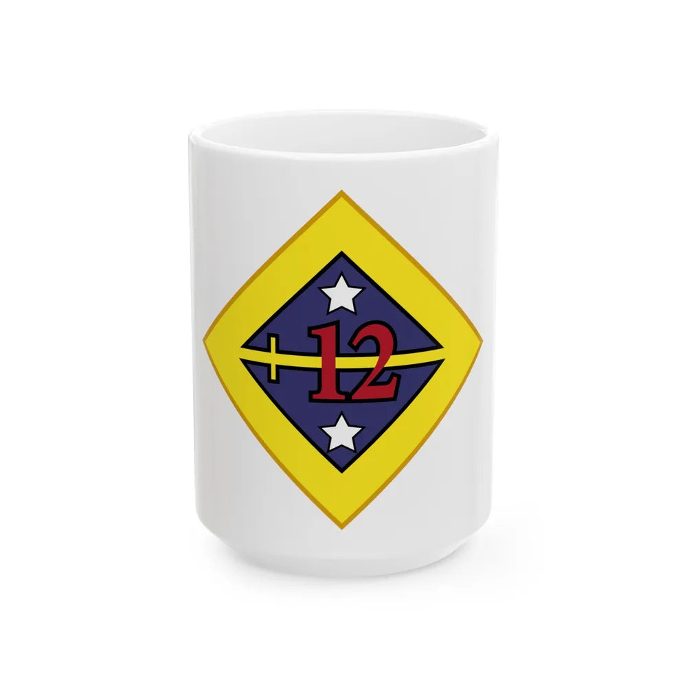 12th US division Insignia (U.S. Army) White Coffee Mug-15oz-Go Mug Yourself