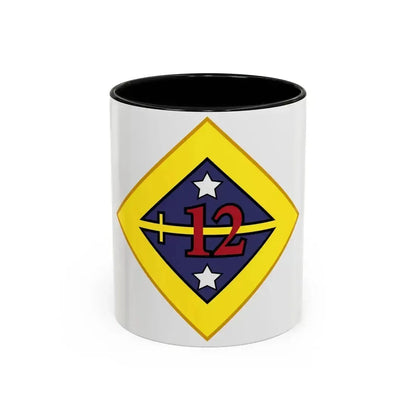 12th US division Insignia (U.S. Army) Accent Coffee Mug 11oz Black - Go Mug Yourself