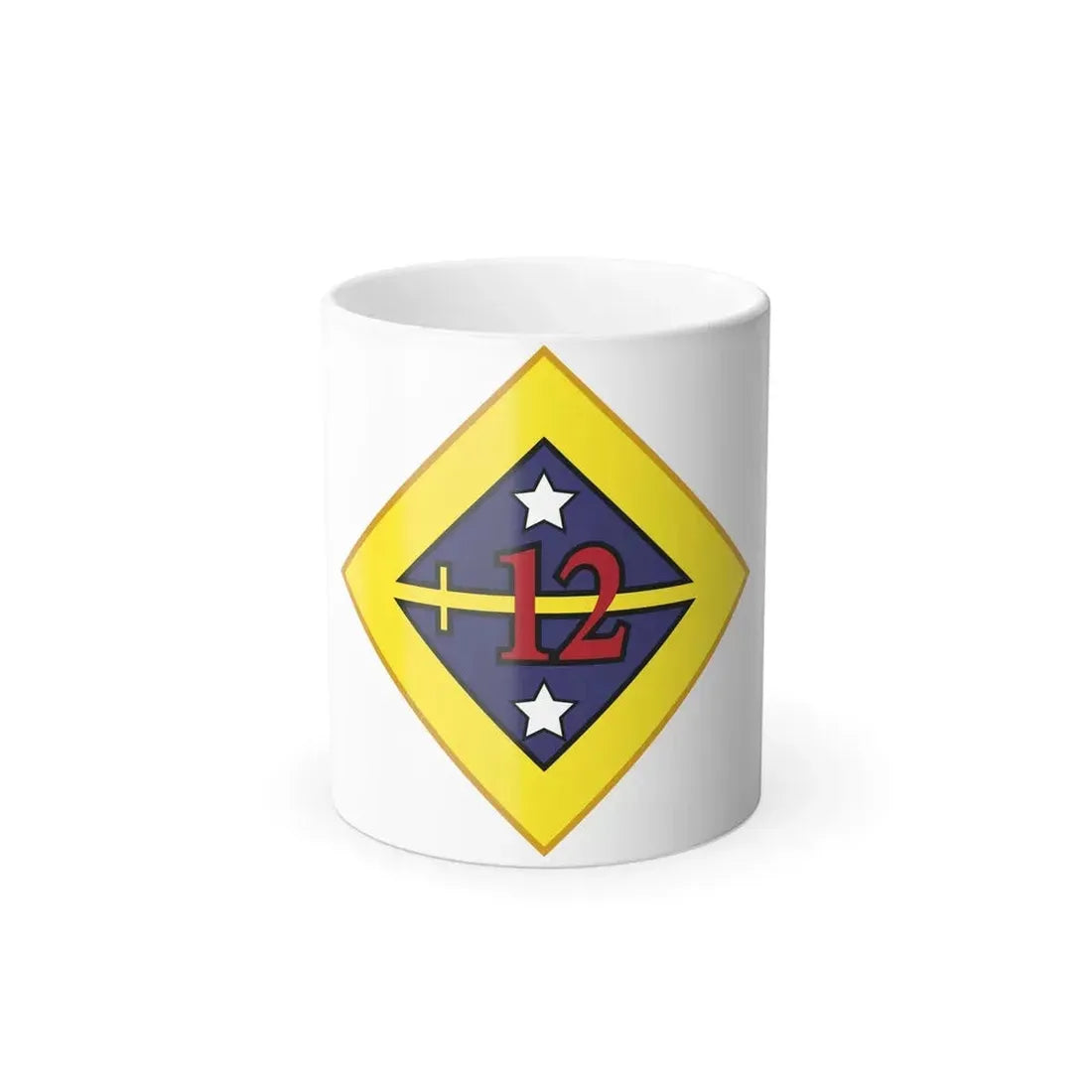 12th US division Insignia (U.S. Army) Color Changing Coffee Mug 11oz - Go Mug Yourself
