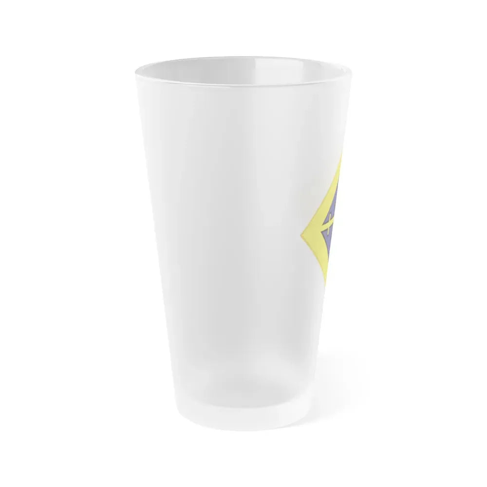12th US division Insignia (U.S. Army) Frosted Pint Glass 16oz - Go Mug Yourself