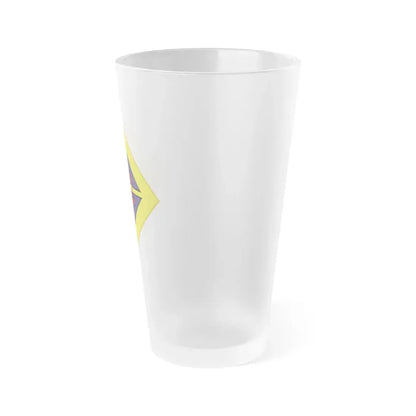 12th US division Insignia (U.S. Army) Frosted Pint Glass 16oz - Go Mug Yourself