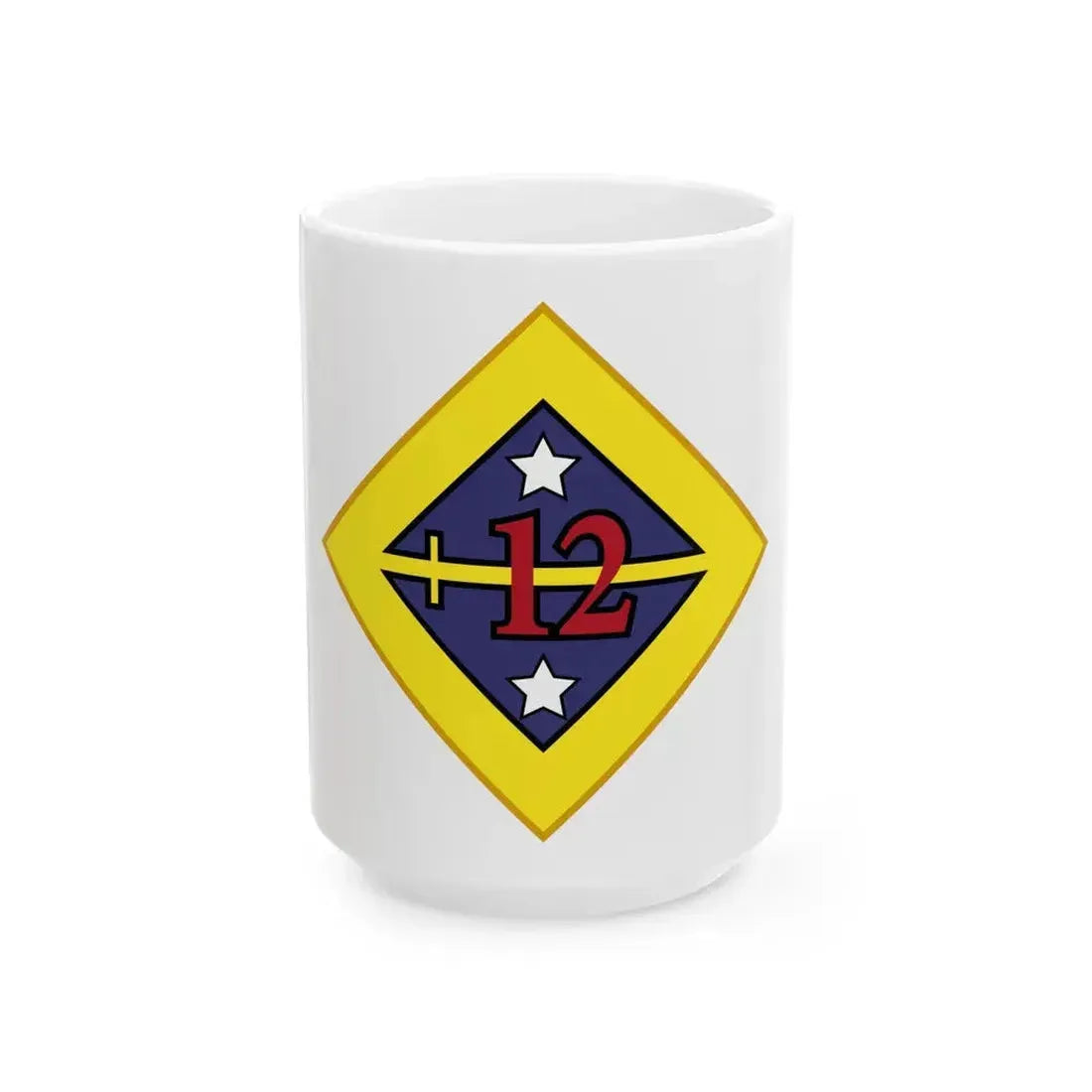 12th US division Insignia (U.S. Army) White Coffee Mug 15oz - Go Mug Yourself