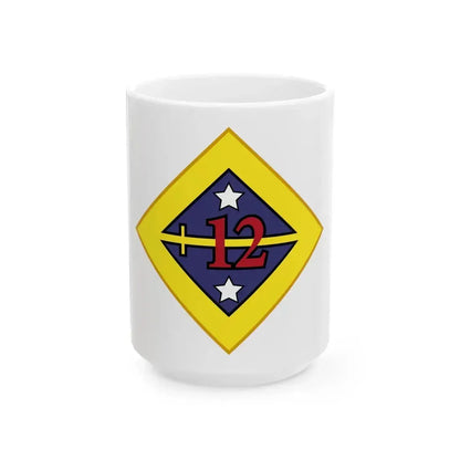 12th US division Insignia (U.S. Army) White Coffee Mug 15oz - Go Mug Yourself