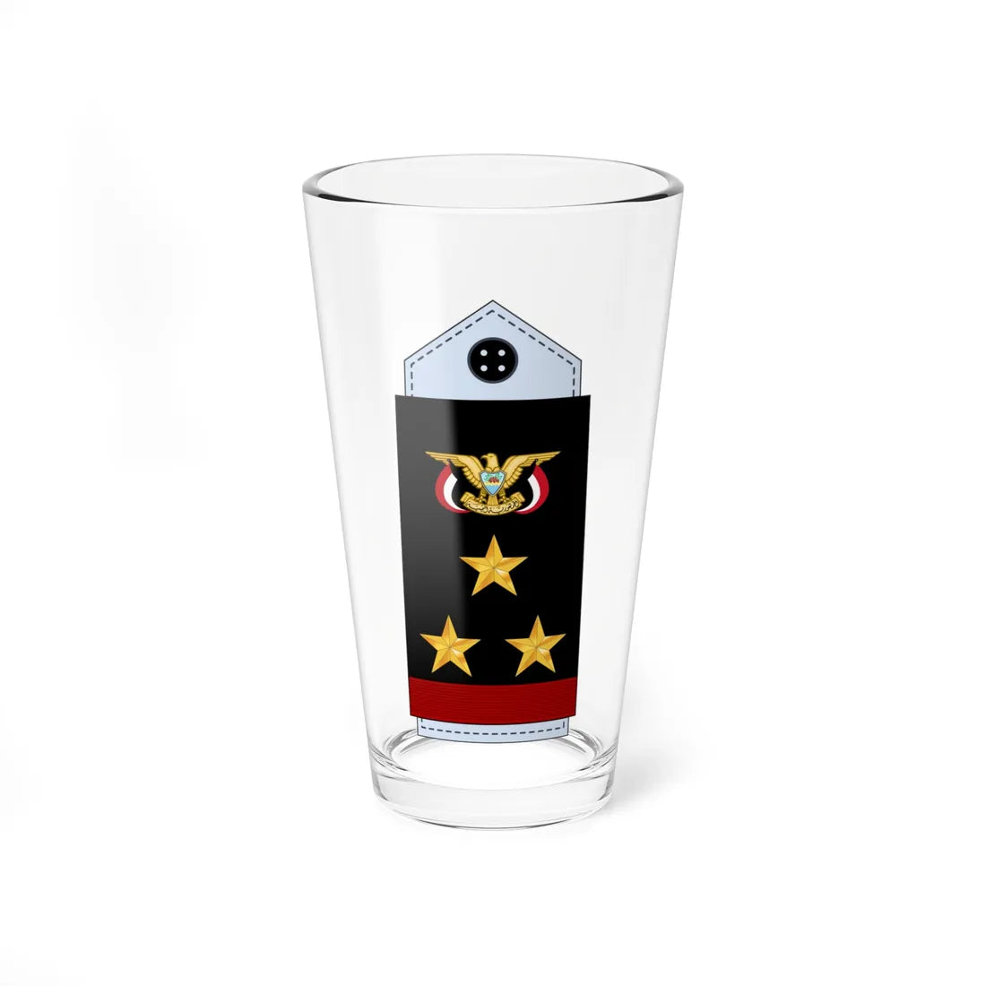 12.YN CDRE (Yemen) (Military Rank) Pint Glass 16oz - Go Mug Yourself