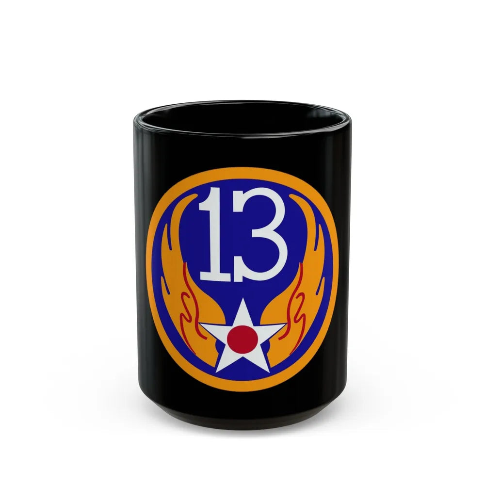 13 Air Force (U.S. Army) Black Coffee Mug-15oz-Go Mug Yourself