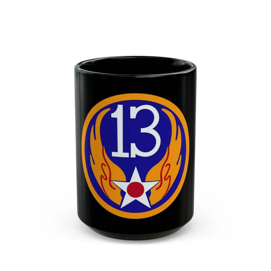 13 Air Force (U.S. Army) Black Coffee Mug-15oz-Go Mug Yourself