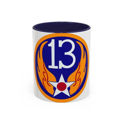 13 Air Force (U.S. Army) Accent Coffee Mug 11oz Navy - Go Mug Yourself