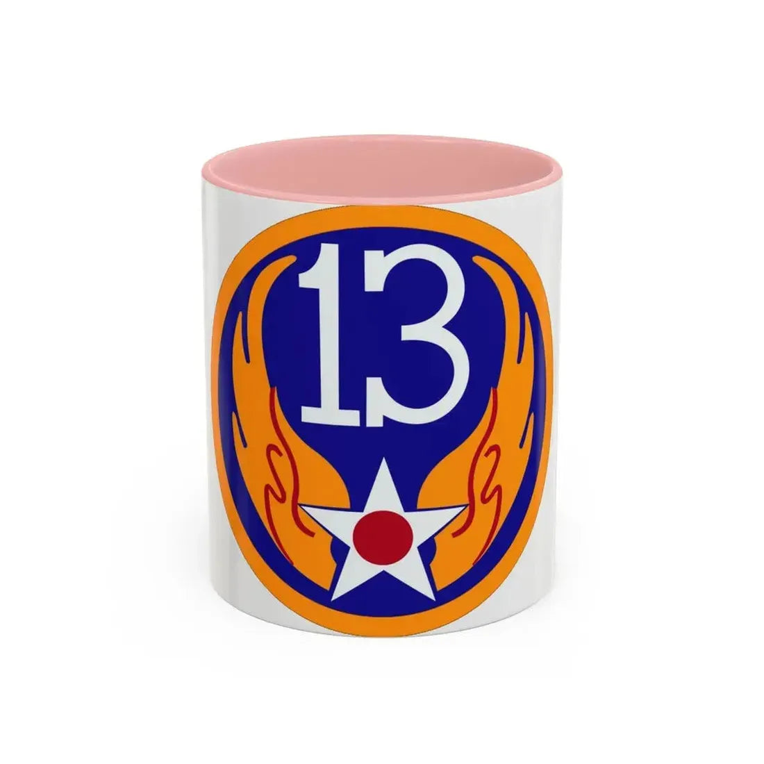 13 Air Force (U.S. Army) Accent Coffee Mug 11oz Pink - Go Mug Yourself