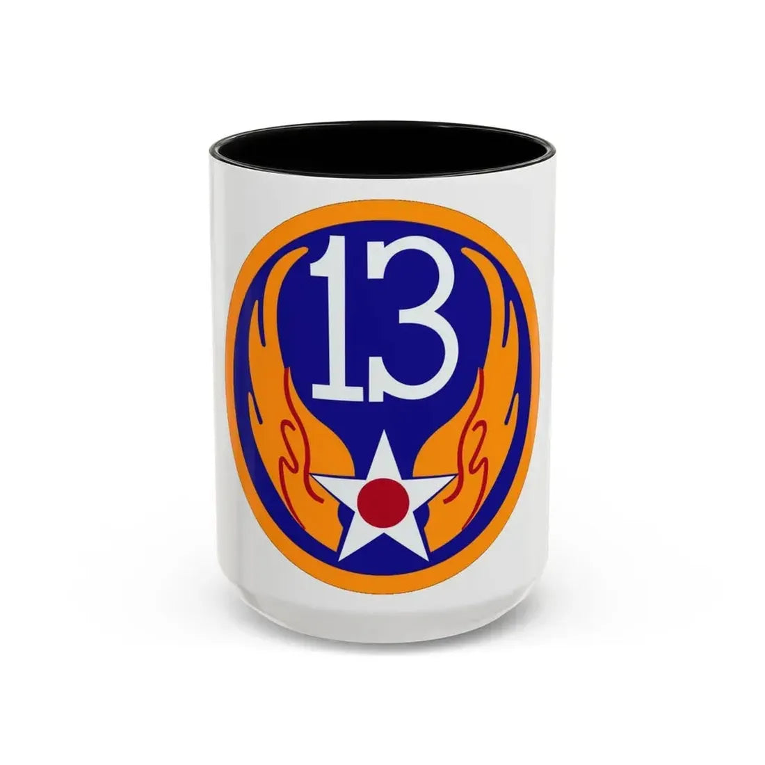13 Air Force (U.S. Army) Accent Coffee Mug 15oz Black - Go Mug Yourself
