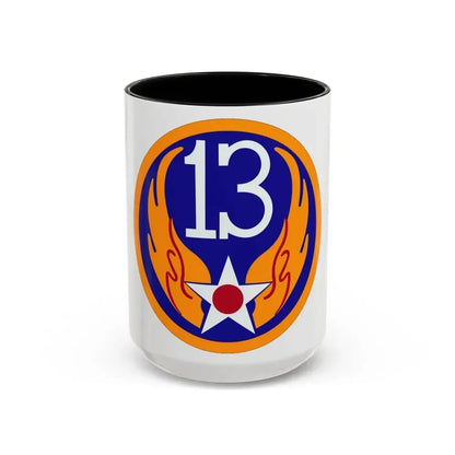 13 Air Force (U.S. Army) Accent Coffee Mug 15oz Black - Go Mug Yourself