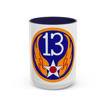 13 Air Force (U.S. Army) Accent Coffee Mug 15oz Navy - Go Mug Yourself