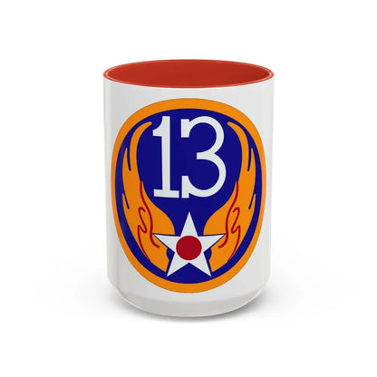 13 Air Force (U.S. Army) Accent Coffee Mug 15oz Pink - Go Mug Yourself