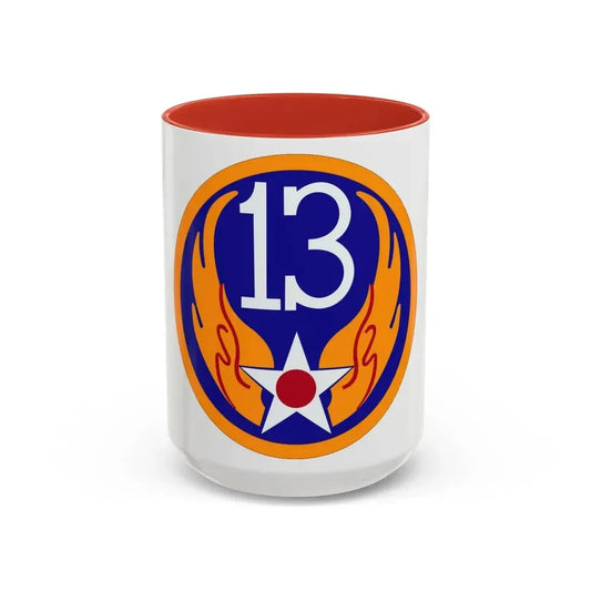 13 Air Force (U.S. Army) Accent Coffee Mug 15oz Pink - Go Mug Yourself