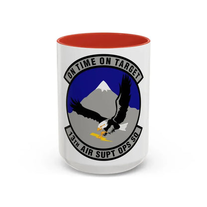 13 Air Support Operations Squadron ACC (U.S. Air Force) Accent Coffee Mug 15oz Red - Go Mug Yourself