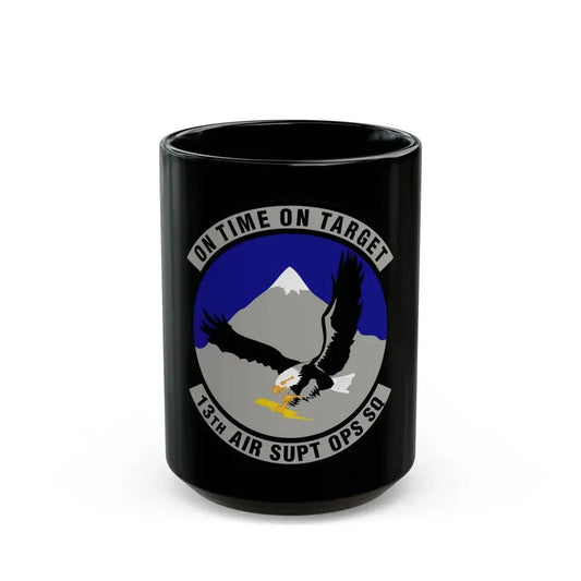 13 Air Support Operations Squadron ACC (U.S. Air Force) Black Coffee Mug 15oz - Go Mug Yourself