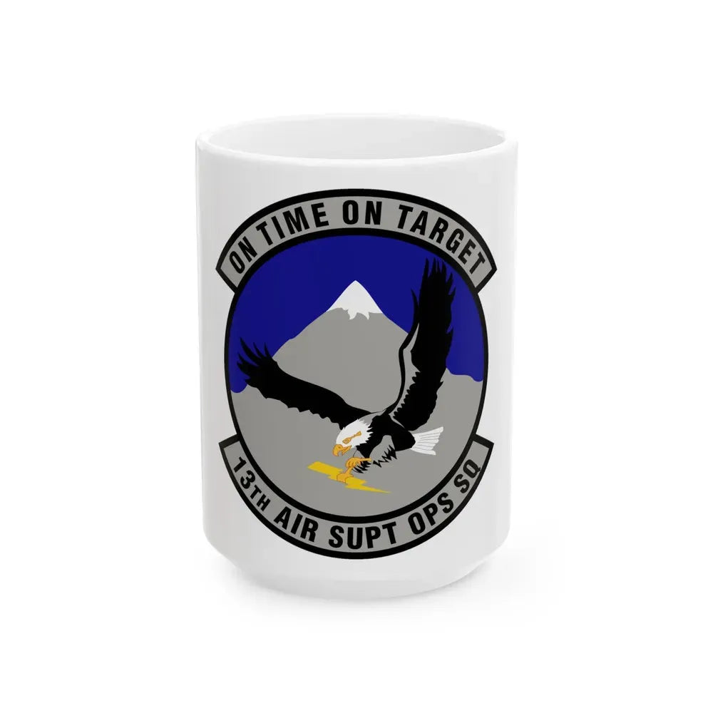 13 Air Support Operations Squadron ACC (U.S. Air Force) White Coffee Mug 15oz - Go Mug Yourself