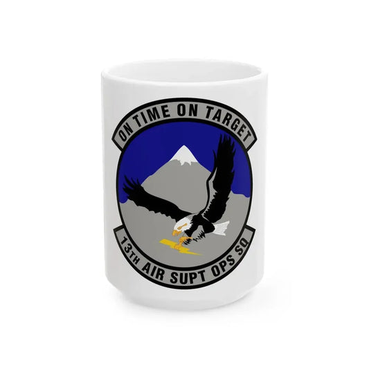 13 Air Support Operations Squadron ACC (U.S. Air Force) White Coffee Mug 15oz - Go Mug Yourself