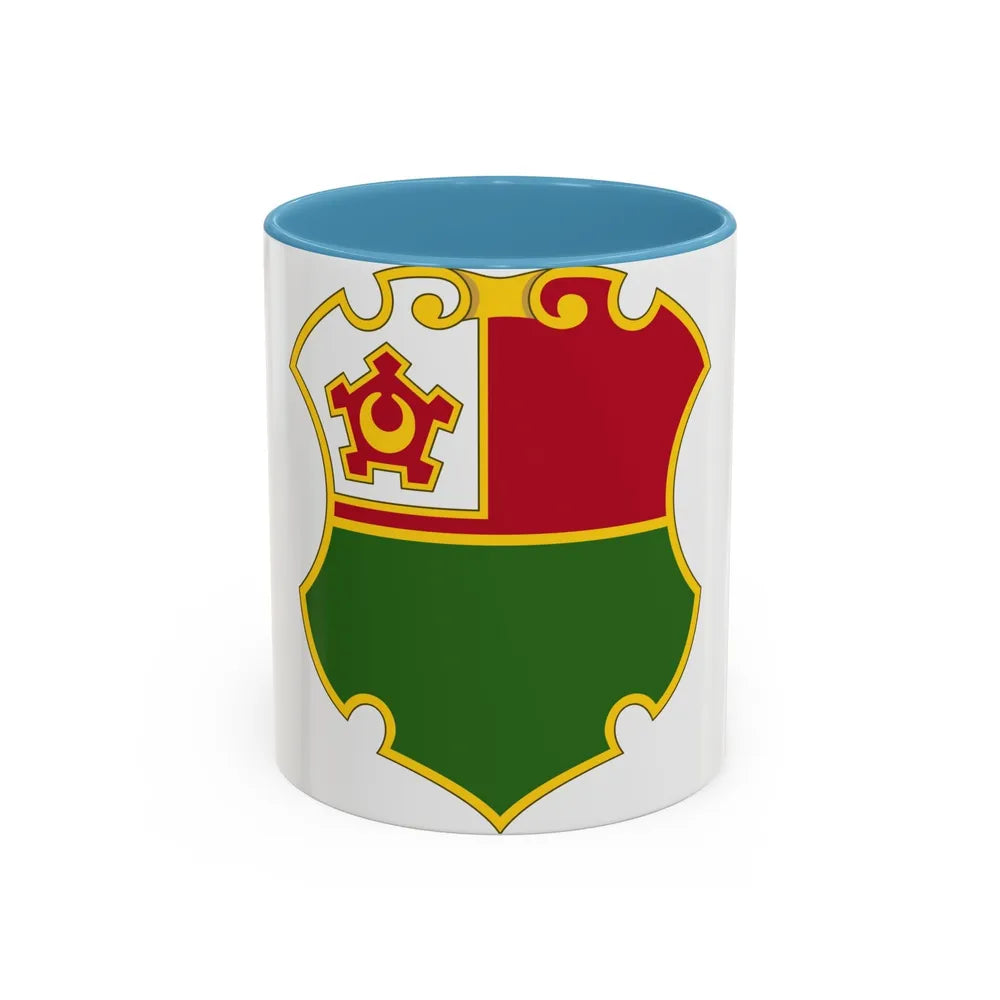 13 Engineer Battalion (U.S. Army) Accent Coffee Mug-11oz-Light Blue-Go Mug Yourself