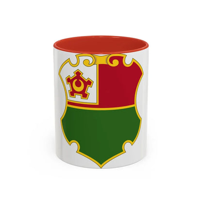 13 Engineer Battalion (U.S. Army) Accent Coffee Mug-11oz-Red-Go Mug Yourself