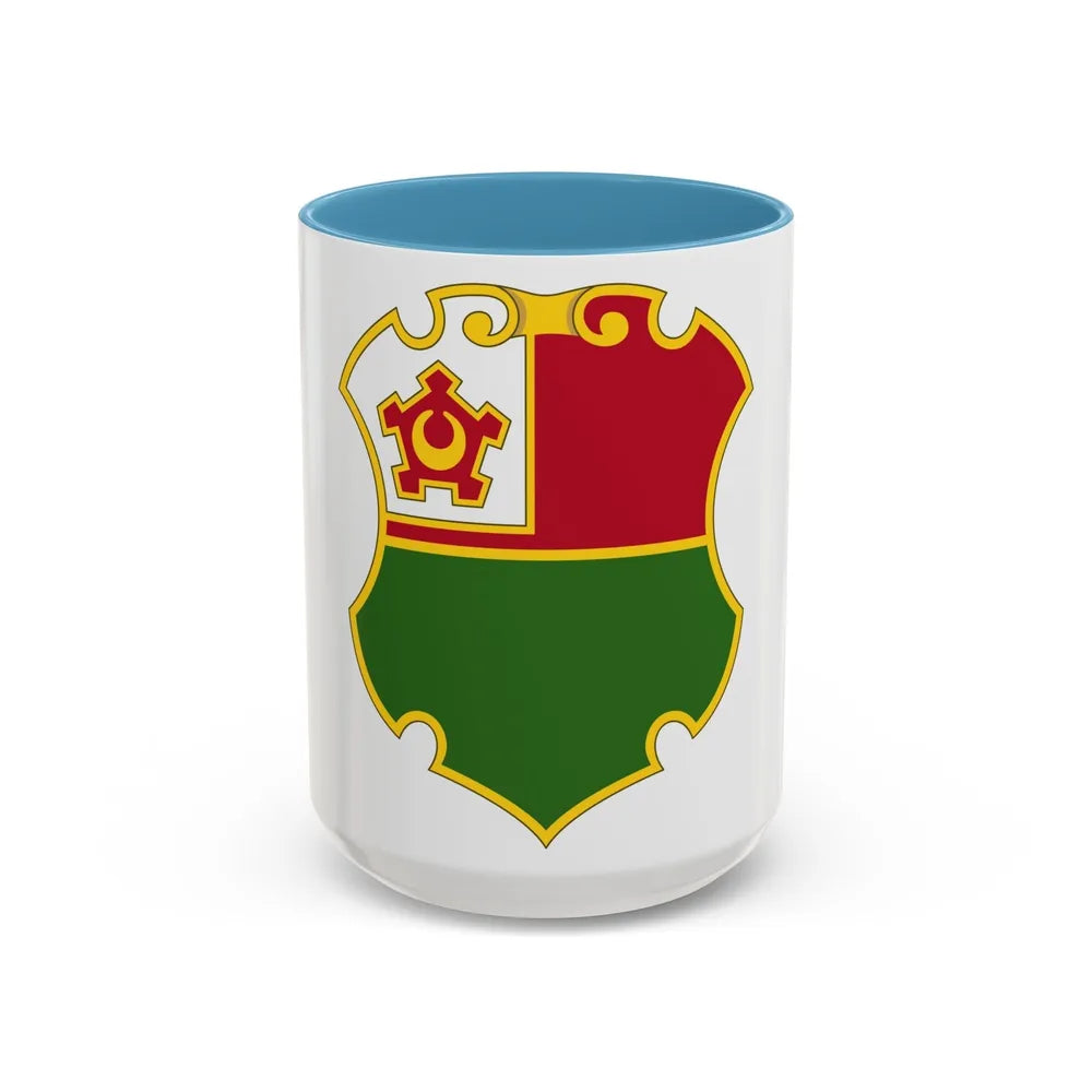 13 Engineer Battalion (U.S. Army) Accent Coffee Mug-15oz-Light Blue-Go Mug Yourself